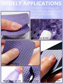 1000 pezzi di salviette rimuovi smalto senza lanugine - resistenti all'acetone, adatte per la preparazione delle unghie e la rimozione dello smalto gel, possono essere utilizzate anche per le estensioni ciglie, pulizia delle unghie senza acqua per uso in salone e domestico