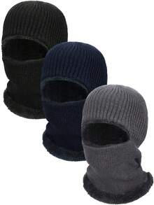 Winterbalaclava Skimaske, warm gestrickt aus Fleece, Vollgesichtsschutz für Herren und Damen, windundurchlässig für Outdoor-Sport und Radfahren
