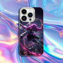 D-Demon S-Slayer Mitsuri Obanai Phone Case Covercompatible With  16,15,14,13,12,11,Mini,Pro,SE,MAX White Matte Shockproof Cover,Covercompatible With  17 Case,  17 Pro Case,  17 Pro Max Case