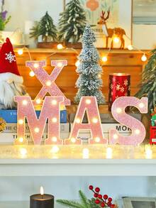 1 个 16 厘米/6.3 英寸粉色发光字母点亮您的房间，电池供电的 LED 字母灯，数字灯标志，适用于儿童房装饰、婚礼、生日派对装饰灯、家居和房间装饰字母灯、字母照明夜灯、圣诞装饰字母灯 - 深粉紅色 - 查看 11