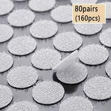 80/160/200/320/400/560对圆点紧固件钩环带强力自粘尼龙圆点贴纸黑白透明互锁DIY配件 - 彩色 - 查看 16