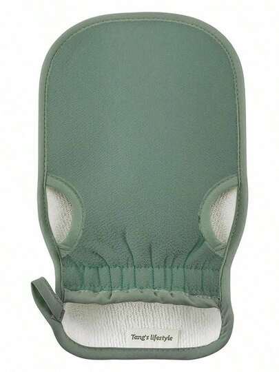 1pc Random Color & Style Women's Skin-Friendly Powerful Mud Scrubbing Bath Towel, Back Scrubbing Gloves (Christmas)