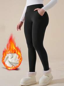 Single Piece Packaging  Tropical    Basics    Tights  Winter - 黑色 - 查看 2