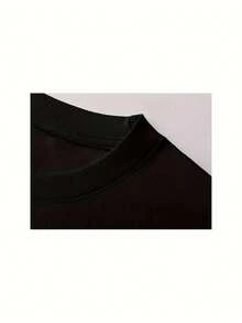 Camiseta de Corazón Rojo para el Día de la Madre y del Padre - 100% Cómoda y Transpirable para Verano, Primavera - Negro - Ver 5