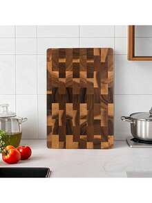 1pc/3pcs Acacia Wood Cutting Board, Wooden Chopping Board, Double-Sided Multi-Size Rectangular Wooden Tray Cutting Board For Kitchen - Acacia - View 8