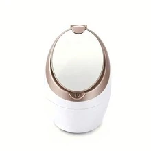 Portable Face Steamer With Mirror, Nano Ionic Facial Sauna Steam Moisturizing Device