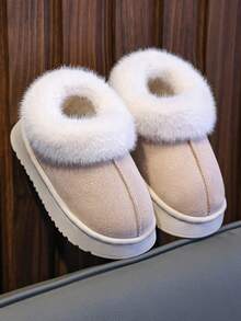 2-25 Kids Shoes Autumn/Winter New Patchwork Simple Fashion Soft Bottom Comfortable Versatile Indoor/Outdoor