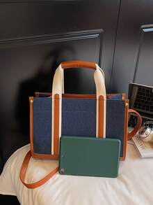 Minimalist Large Capacity Handbag, Shoulder Bag, Tote Bag, Crossbody Bag - Multicolor - View 4