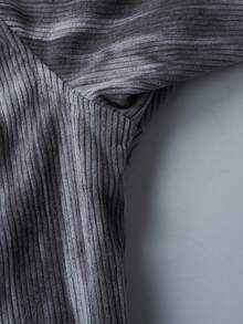 Camicia a maniche lunghe con costine alla moda da uomo, giacca casual sofisticata per primavera e autunno