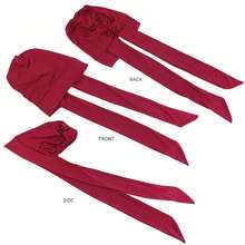 1件/4件装女士褶皱化疗帽，女士长尾头巾帽，日常佩戴 - 4件套 - 查看 8