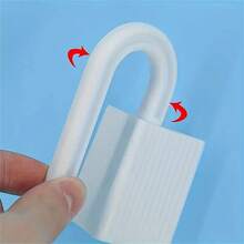 2 Stücke/Set 360° drehbarer Anti-Einklemmschutz Türstopper, geeignet für Schlafzimmer- & Badezimmertüren, verhindert Fingerklemmen (Weiß)