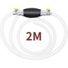Bomba de sifón,Bomba Manual Pro Fuel para Gas, Aceite, diésel y Agua, Manguera de sifón de Gasolina, Bomba de sifón de Transferencia de Combustible de Agua de Aceite de Gas(2M) - 2 millones - Ver 9