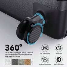 fangange 2-Piece Suitcase Set, 20 Inch And 24 Inch Suitcase, With Interior Compartments, Universally Rotating Silent Wheels, With High-Quality TSA Lock, Travel Suitcase Set, Robust Travel Luggage, Hand Luggage - màu đen - Xem 6