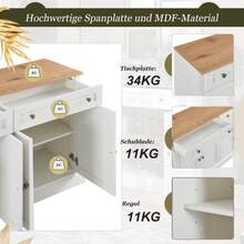 Furniture Cabinet Accessories - Natural Wood + Particle Board - View 4