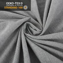 SOULFUL Fitted Sheet 140 X 200 Cm, 100% Washed Cotton Flat Sheet Up To 25 Cm Mattress Height, Breathable With Linen-Like Handle, Oeko-Tex Certified, Sage Green - Grey - View 7