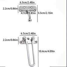 加厚防盗锁锌合金锁保险反向锁插销门插销酒店房间锁防盗锁