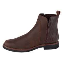 Fratello Select Fratello botines color café para hombre 0215, estilo versátil, perfectos para ocasiones casuales, de oficina o salidas nocturnas, botines café hombre, botín chelsea, calzado urbano masculino, botines elegantes - Marrón - Ver 4