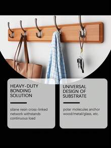 60ml Nail-Free Adhesive, Special Spatula, Shear-Resistant, Temperature-Resistant And Shock-Proof Tiles For Building And Home Use. The General Nail-Free Adhesive For Metallic Glass Is Carefully Prepared From Silane Modified Resin And Polyether Polyol. The Use Method Is Extremely Convenient: For All The Bonded Surfaces