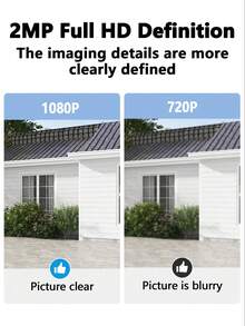 1pc 5V White Smart Surveillance Camera With Two-Way Audio, Outdoor Wall-Mounted, Smart Alarm Notification, Real-Time Viewing And Recording