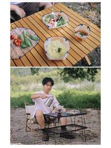 Ultraleichtes faltbares Outdoor-Geschirr, tragbare Schüssel Teller Tasse, faltbare Schüssel Teller, Multifunktions-Essgeschirr-Set, geeignet für Camping Picknick, wiederverwendbar