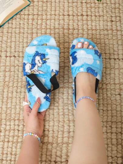Lymalimoon Pantuflas Para el hogar Slippers de Peluche Dibujos Animados Unisex Plataforma Cómodas para Interior | Tallas 23-26 Dama | Adorables, Modernas y Elegantes con Suela Semi Antideslizante | Ideales para Invierno, Otoño y Días Fríos o Descanso del Hogar | Regalo Perfecto para Amigos y Parejas| Calzado Ligero y Acolchonado para Casa o Viaje