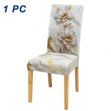 1/4/6/8pcs Floral Print Dining Chair Covers, Removable & Washable Stretch Chair Slipcovers For Living Room, Hotel, Banquet, Restaurant - Multicolor - View 7