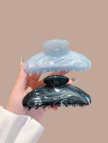 3 件/1 件超大水波纹发夹，11 厘米，高品质优雅简约渐变色发饰，适合日常、休闲、派对、工作、度假、洗脸、化妆、服装搭配、返校秋冬爪夹 - 彩色 - 查看 6