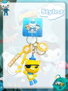 OCTONAUTS Decorações de festa de Ação de Graças, Natal e Halloween com tema OCTONAUTS, chaveiros genuínos em formato de personagens dos Octonauts, pingentes de animais fofos, decorações de bolsa, chaveiros de carro e presentes de festa de festival para troca mútua