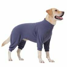 Fleece Coat For Small Medium Dogs, Pullover Pajamas Jumpsuit Bodysuit With Legs, Pet Windproof Warm Cold Weather Jacket Full Body Vest Cozy Snowsuit Apparel Outfit Clothes