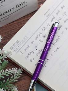 Custom Gel Pens With Name, Personalized Teacher Pens, Customized Ballpoint Pen, Customizable Christmas Gifts, Birthday Gift, Teacher'S Day, Anniversary, Graduation Gifts, Christmas, Back To School Supplies, College Essentials, Daily, Kids, Student, School, Friend, Home, Office,Christmas Gift Supplies