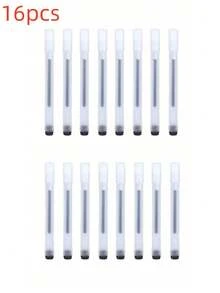 16pcs/28pcs/20pcs/8pcs/1pc Style Creative Transparent Frosted Ballpoint Pens Back To School