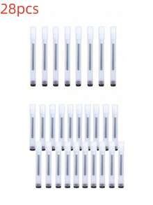 16pcs/28pcs/20pcs/8pcs/1pc Style Creative Transparent Frosted Ballpoint Pens Back To School
