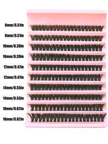 Kit de 200 de gene 80D tip cluster cu efect natural subțire și pufos, ușor și confortabil de purtat, aplicare și îndepărtare fără efort, durabil și de lungă durată, bandă de gene moale reutilizabilă pentru o îmbinare perfectă, potrivită pentru începători, creează volum și ondulații complete, definește forma ochilor, rezistentă la apă și transpirație, ideală pentru look-uri glamour de zi cu zi, mireasă, petrecere, cosplay sau alte ocazii speciale.