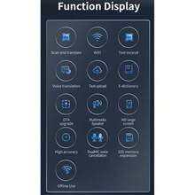 International Version Of The Intelligent Scanning Translation Pen, Multilingual Reading Pen Electronic Dictionary, System Language Supports 11 Language Settings, High-Definition Large Screen, Dual Microphone Noise Reduction, High-Speed Translation Can Freely Scan Various Materials, High-Precision Professional Intelligent Translation - Blue - View 3