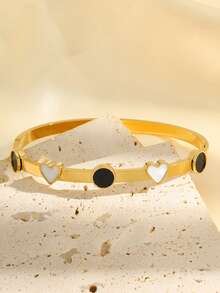 1 pieza de pulsera de acero inoxidable de color elegante y de lujo con estilo clásico, duradera y adecuada para uso diario, ideal como regalo de vacaciones