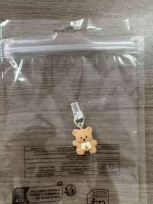 1pc Cute Bear Design Dust Plug Compatible With Apple/Type-C, Dust Protector Cover For Android Phone Charging Port - Multicolor - View 12