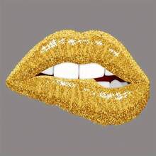 1/2/4pcs Gold Glitter Heat Transfer Stickers - DIY Clothing Customization For T-Shirts, Jeans, Hoodies And Backpacks (Plastic Material, Mixed Colors) - Shiny Clothing Stickers, Handmade Craft Supplies