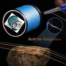 Braided Fishing Line - Pro Grade Power Performance Saltwater Freshwater Fish - Colored Fishing Line Braid For Extra Visibility 8 Strands Stronger Multifilament PE Braid Wire