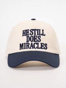1顶绣有“HESTILL DOES”字样的撞色棒球帽，可调节户外防晒休闲帽，适合春秋季旅行、海滩、Y2K风格、夏季佩戴。 - 彩色 - 查看 6