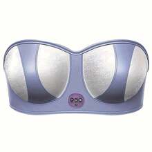 Aedwdpe Electric Bust Massager, Breast Massager Bra, Chest Enhancement Instrument USB Wireless Prevent The Chest Sagging With 3 Massage Modes, Purple Comfort Daily - 紫色 - 查看 9