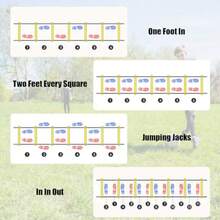 Agility LadderSpeed Training Equipment Set 20ft Rungs Speed Ladder Soccer Cones Jump Rope Running Resistance Umbrella Basketball Equipment Football Fitness Training Equipment For Youth Adultsgift