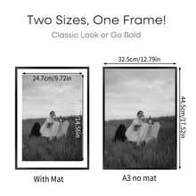 1/3pcs Picture Frame, A3/A4/A5 Picture Frame, Desktop Poster Frame, Display Picture Frame, Wooden Picture Frame Set, Horizontal And Vertical Wall Installation Picture Frame, For Poster, Photo, Painting, Picture (Without Photo Paper) - Multicolor - View 3