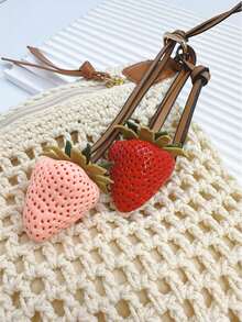 小号树脂草莓可爱吊坠树脂钥匙扣包包饰品适合婚礼生日婴儿洗礼旅行纪念品毕业乔迁派对等场合秋季 Y2K - 彩色 - 查看 1
