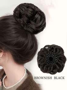 Synthetic Hair Bun Extensions Messy Curly Hair Scrunchies New StyleHairpieces Synthetic Chignon Donut Updo Hair Pieces For Women - Multicolor - View 10