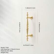 Gold Full Set Furniture Handles, Suitable For Any Furniture Including Drawers, Cabinets, Doors, Made Of Zinc Alloy, French Luxury Style Cabinet Pulls - Gold - View 22