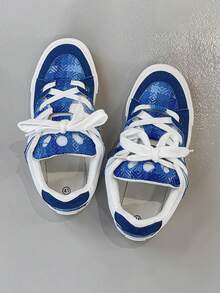 Casual Canvas Sneakers, Versatile Non-Slip Skateboard Shoes For Teens And Couples