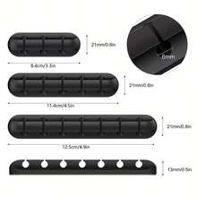 多功能弹性理线夹，适用于鼠标、耳机、移动数据线、电源线等。3/5/7槽新款理线夹，多功能卡套，桌面收纳——适用于耳机、移动数据线和电源线；多功能壁挂式绕线整理器——适用于桌面或书架，学习用品，返校季必备