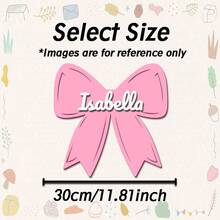 1件定制木质姓名牌，个性化姓名，独特领结设计，多种颜色可选，适用于卧室、客厅、家居装饰、婚礼、生日、情人节、派对、复活节等场合，可作为定制礼物或个性化礼物。 - 彩色 - 查看 19