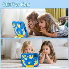 Qetupa Early Education And Enlightenment Android 14 Children's Tablet, 10.1-Inch A523 Octa-Core 4+128G, 1TB Expansion, 6000mAh Long Battery Life-It Is Very Suitable For Children's Activities During Christmas