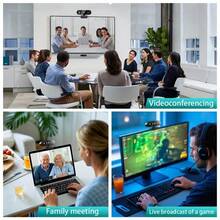 4K Webcam 1080P Mini Camera 2K Full HD Webcam With Microphone 30fps USB Web Cam For Auto Focus PC Laptop Video Shooting Camera - màu đen - Xem 4